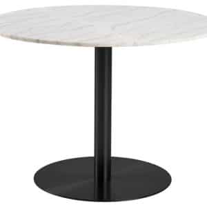 Cornelia rundt spisebord i hvid Guangxi marmor - Ø105 cm