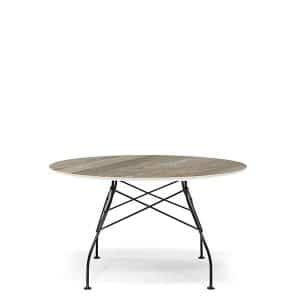 Kartell Glossy Marble spisebord Ø128 cm - Tropical Grey - Flere farver