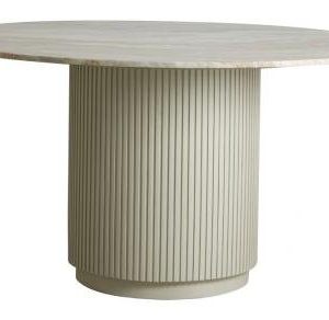 Nordal ERIE Spisebord i træ/marmor - hvid 140