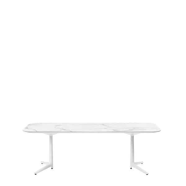 Kartell Multiplo XL spisebord - hvid marmor