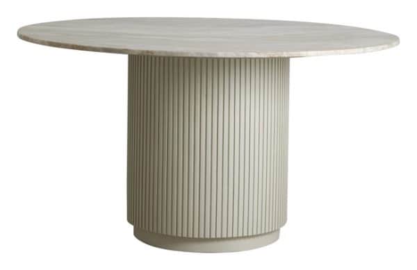 ERIE spisebord i hvid marmor - Ø140 cm fra Nordal