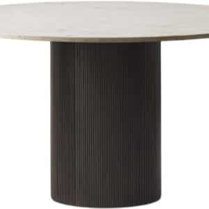 Vipp494 Cabin Round Ø130 L. Beige Marble, Dark oak