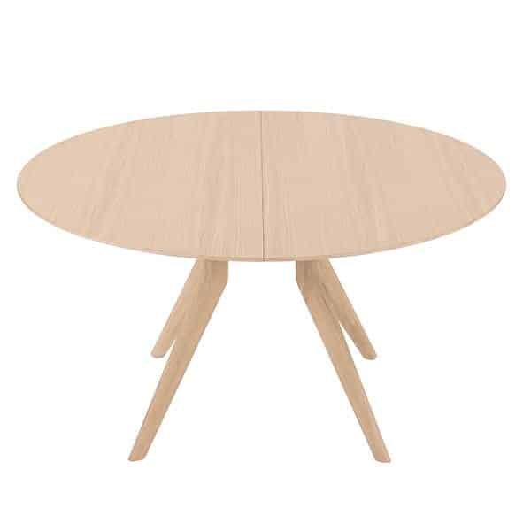 PBJ Corna rundt spisebord Ø:160 cm - Røget lakeret eg - Marmor laminat