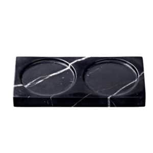 Crushgrind Tabletopper bakke til salt- og peberkværn, black marble
