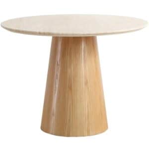 Homeville Saline spisebord marmor/natur Ø100cm
