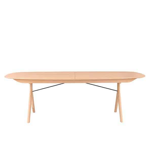 PBJ Designhouse PBJ Corna super ellipse spisebord - 175 x 90 cm - Lys lakeret eg - Marmor laminat : Erling Christensen Møbler : Erling Christensen