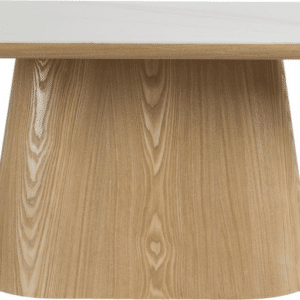 Spisebord Studio White Almira ovalt 200 x 90 cm natur marmor-mat MDF